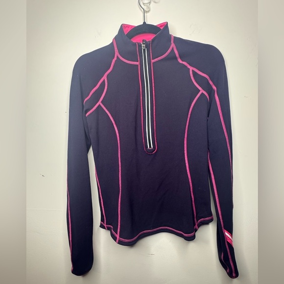 🍋 Lululemon 4 half zip jacket Reversible Run U-Turn pink purple half zip up - Picture 7 of 11